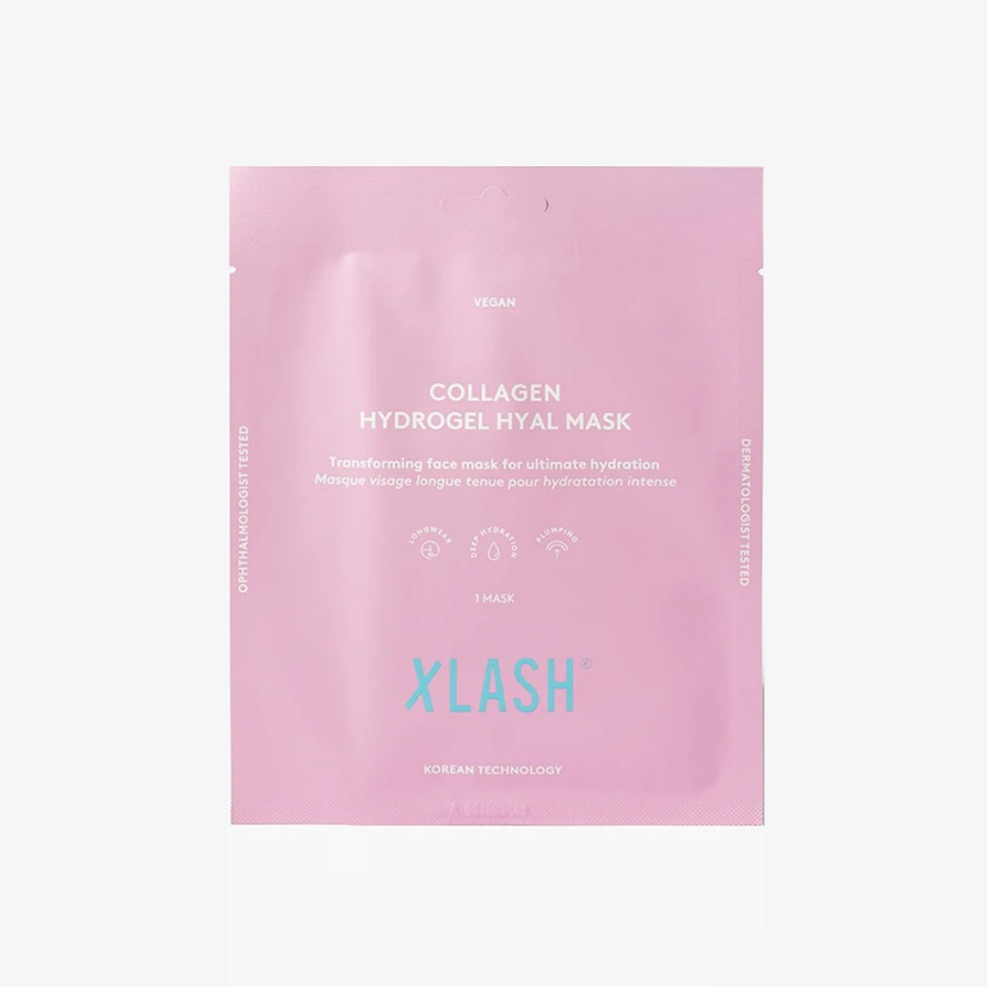 XLASH Collagen Hydrogel Hyal Mask - kolagēna hidrogelu hialuronskābes maska, 1gb