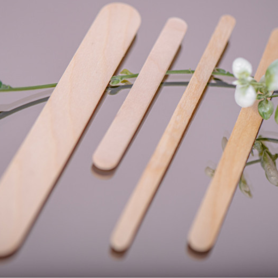 PW Wooden spatulas 100 pcs. MINI 9.4cm x 1cm