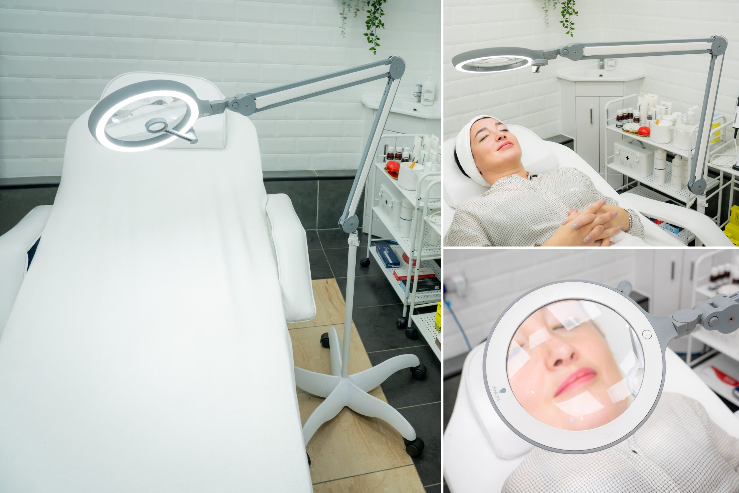 Daylight galda un grīdas LED lampa - ar 2iem palielinātājiem [iQ Magnifier]