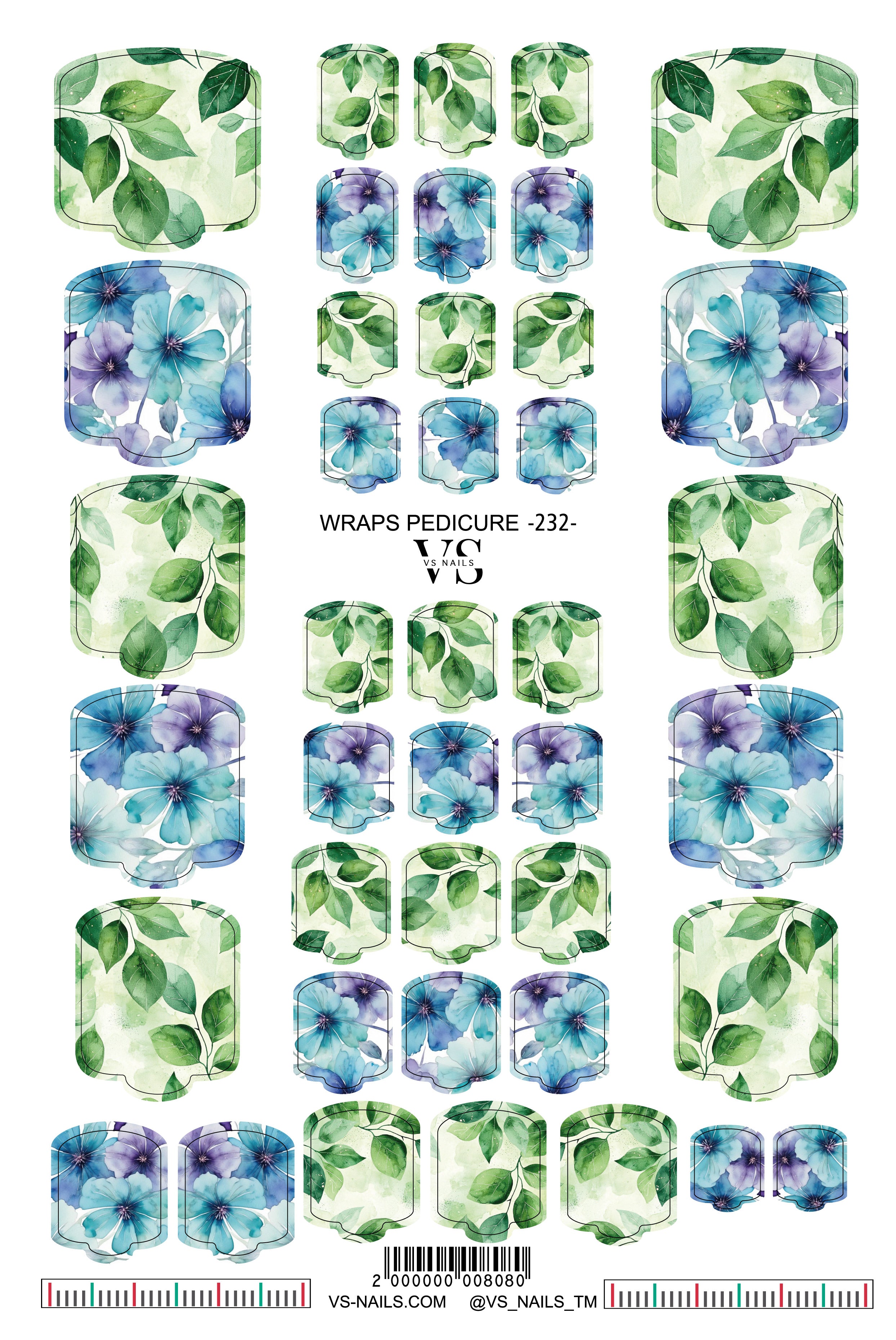 VS NAILS Pediküre-Wickel Nr. 232