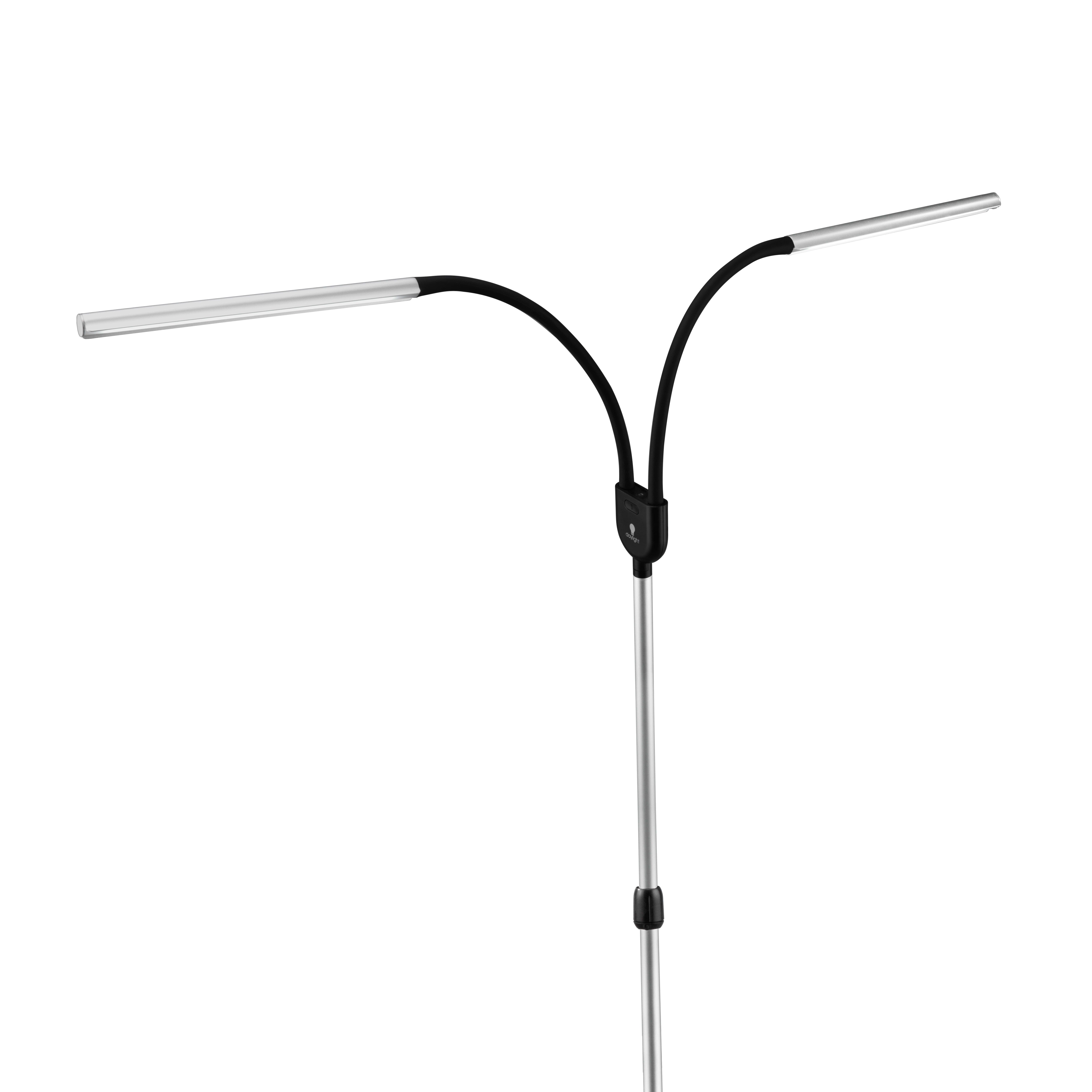 Daylight LED lamp - 2-panel floor lamp for professionals [Gemini Floor]