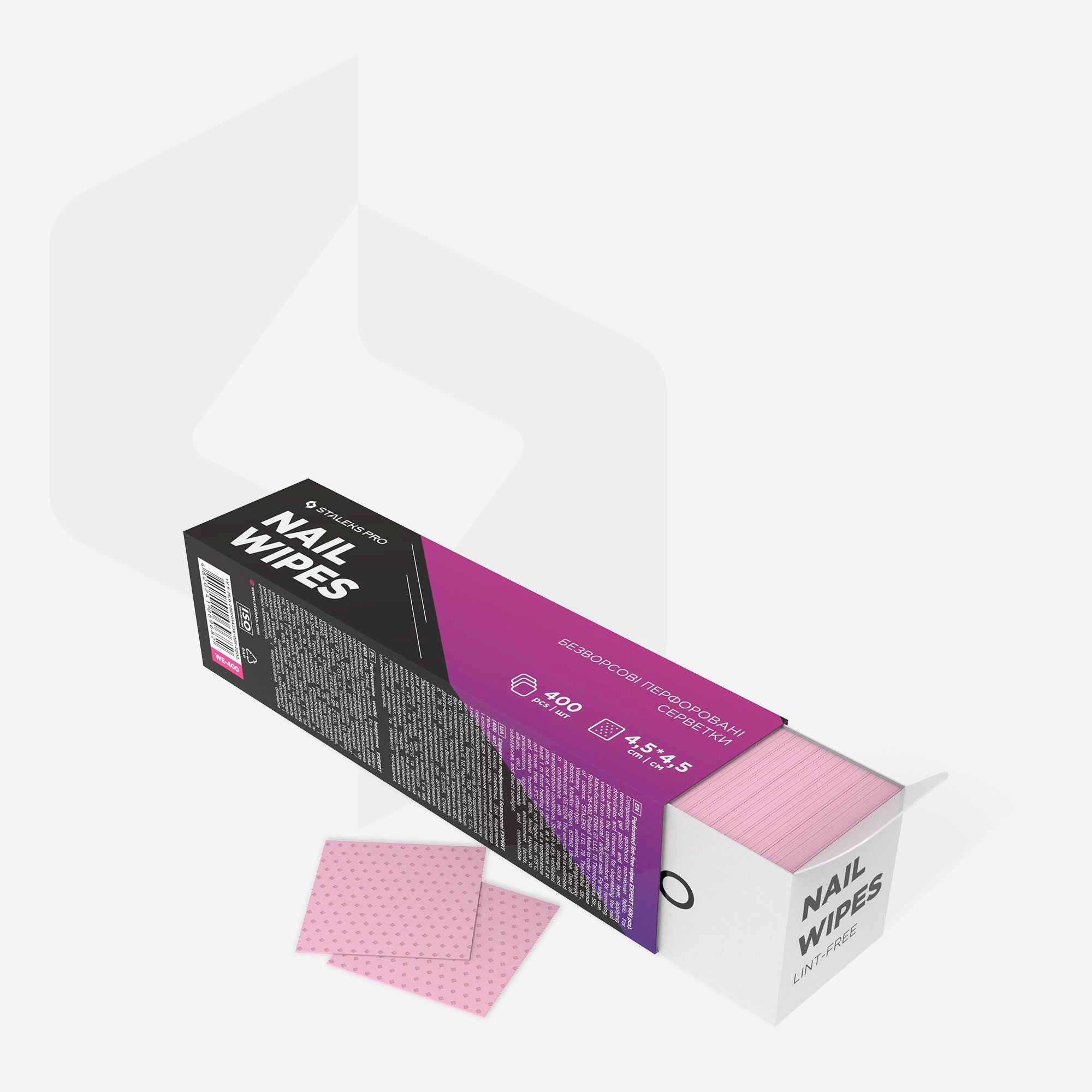STALEKS Bezšķiedru salvetes EXPERT 400gb. [WE-400]