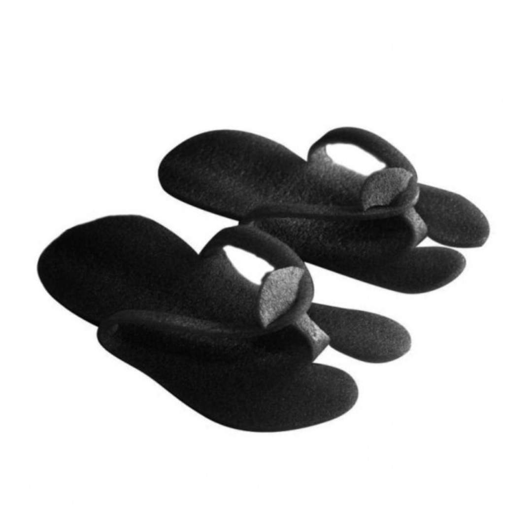 PW Disposable Slippers Foam 10pcs., black