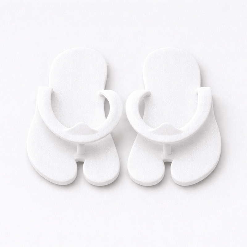 PW Vienkartinės šlepetės Putų 12 vnt., baltos