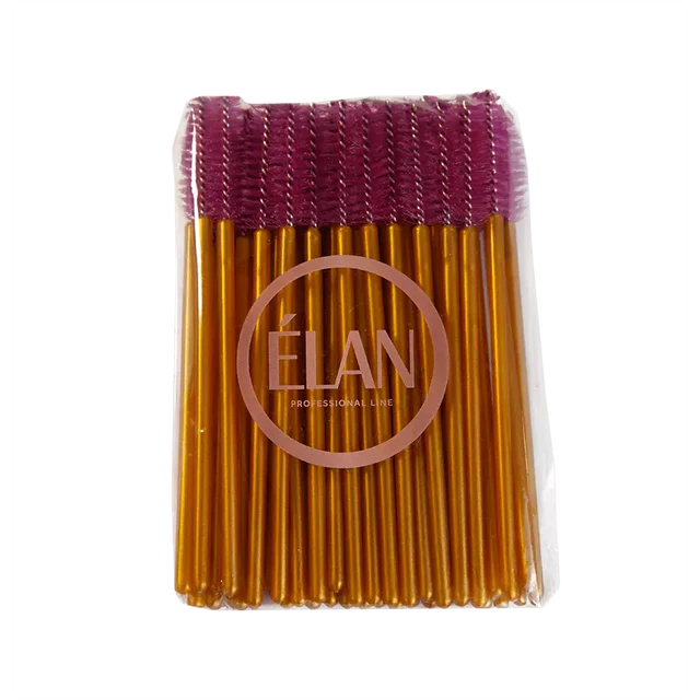 ELAN Eyelash brushes, 50 pcs. (red)