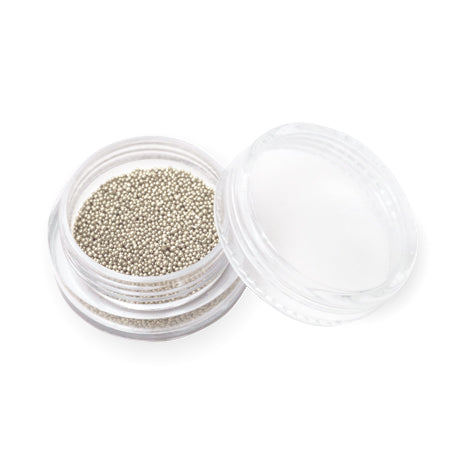 MOYRA Nail Design Beads 0.8 mm, 01 Silver, 10 g