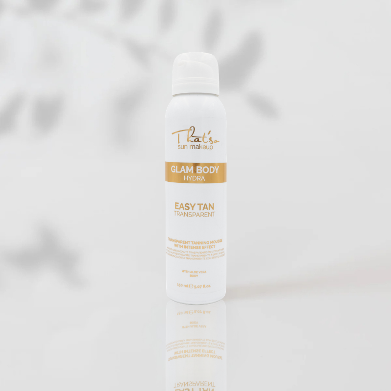 THAT'SO Glam body hydra Mitrinošas caurspīdīgas pašiedeguma putas, 150ml