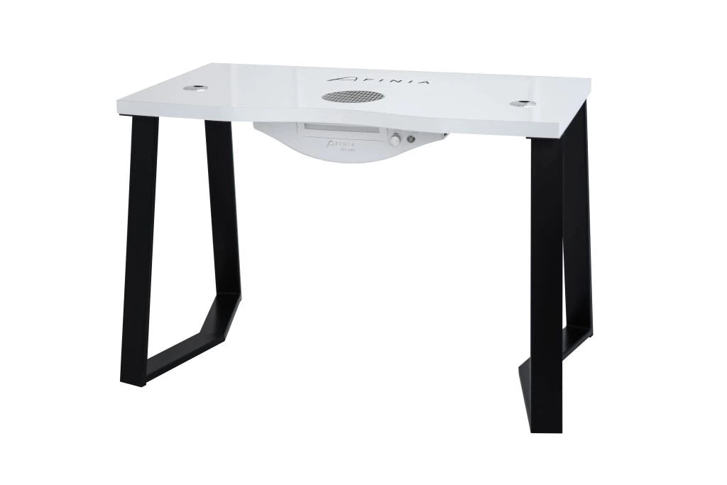 Afinia Manicure table Art Deco W Black with built-in dust collector NDC 2000