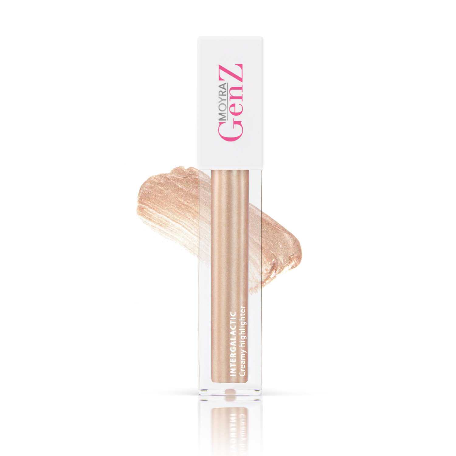MOYRA GenZ Intergalactic creamy highlighter 01 Glow me away izgaismotājs, 4.5 ml