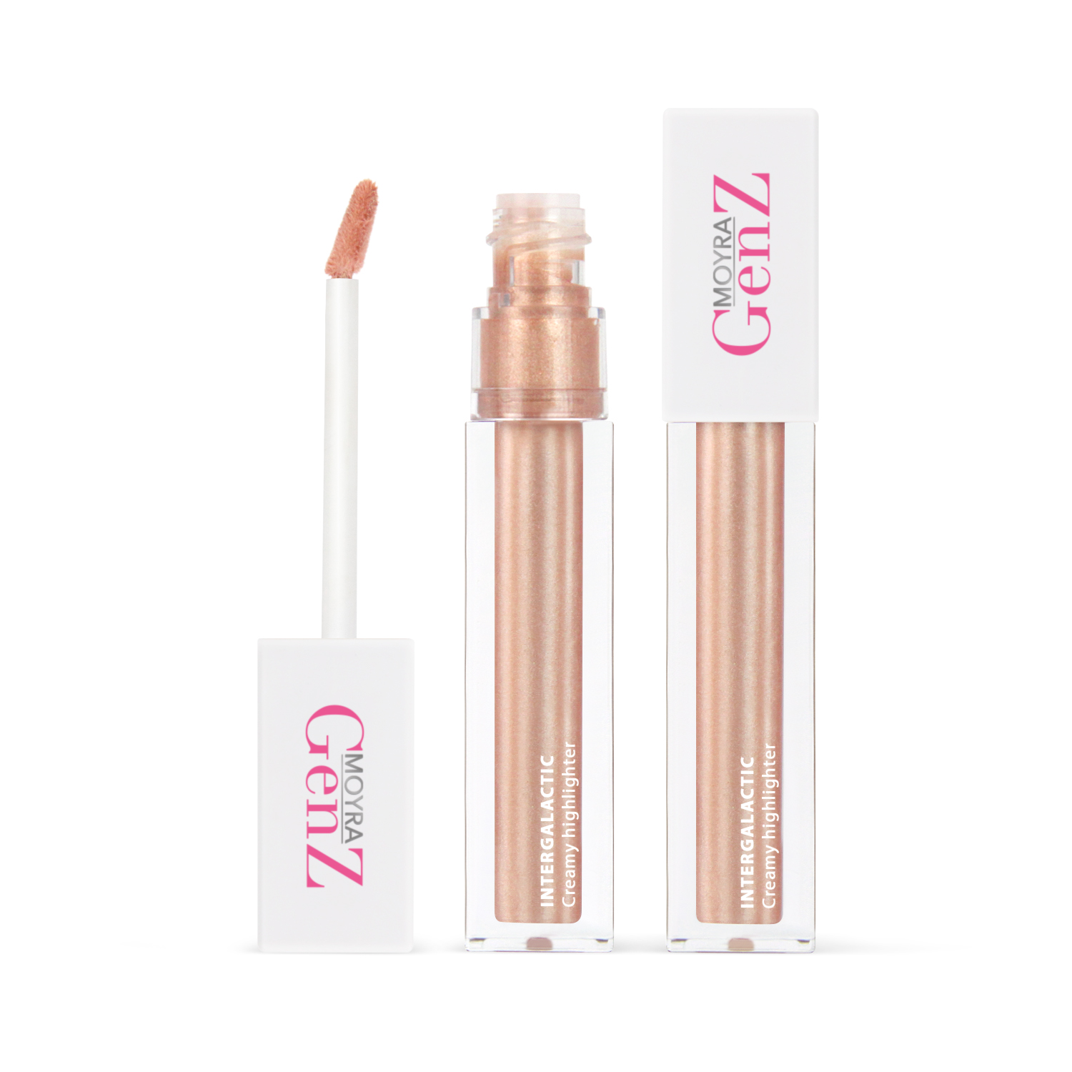 MOYRA GenZ Intergalactic creamy highlighter 03 Shine my way me izgaismotājs, 4.5 ml