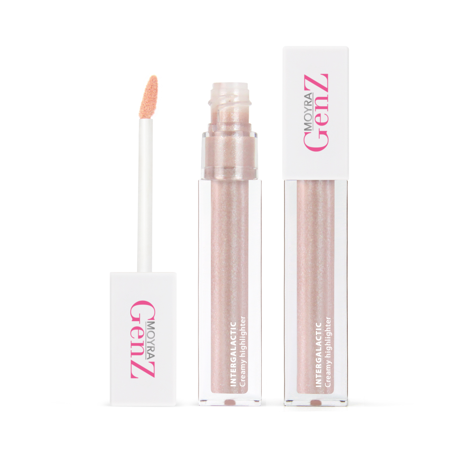 MOYRA GenZ Intergalactic creamy highlighter 04 Party light up izgaismotājs, 4.5 ml