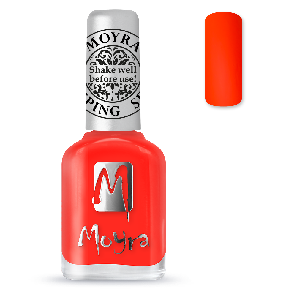 Moyra Stamping nail polish no. SP21 Neon Red