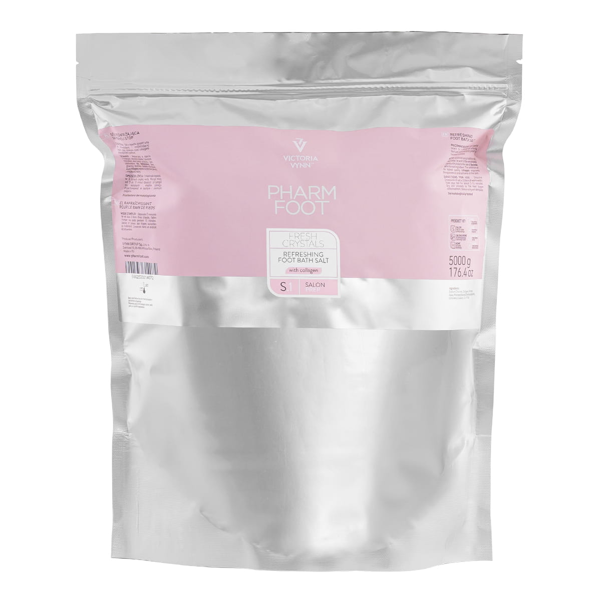 PHARM FOOT Bath salt with collagen, FRESH CRYSTALS 5000g