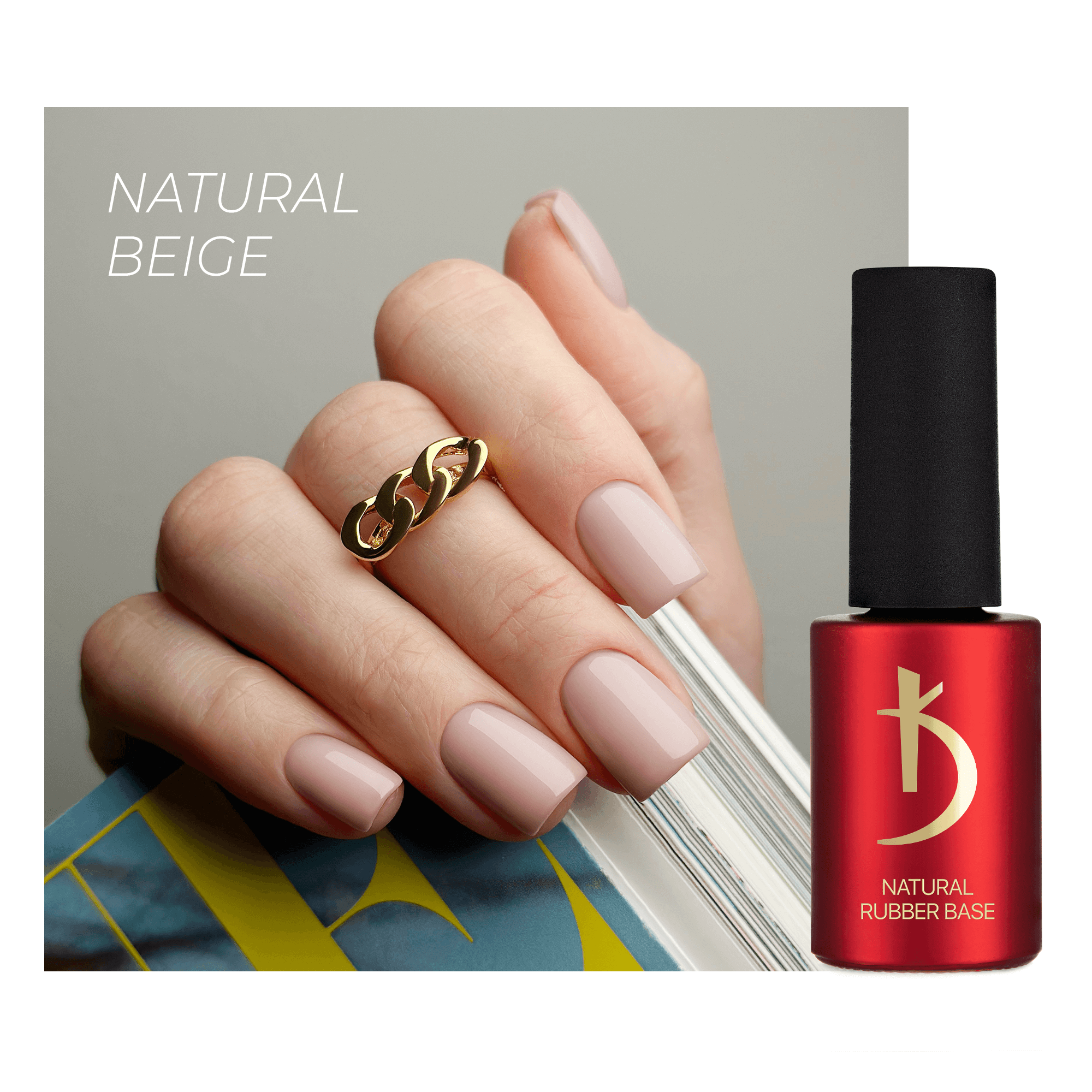 KODI NATURAL RUBBER BASE (NATURAL BEIGE), 15 ML