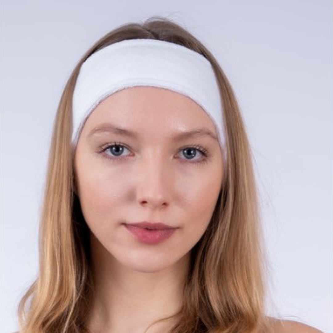 PW Terry hair band, White 1 pc.