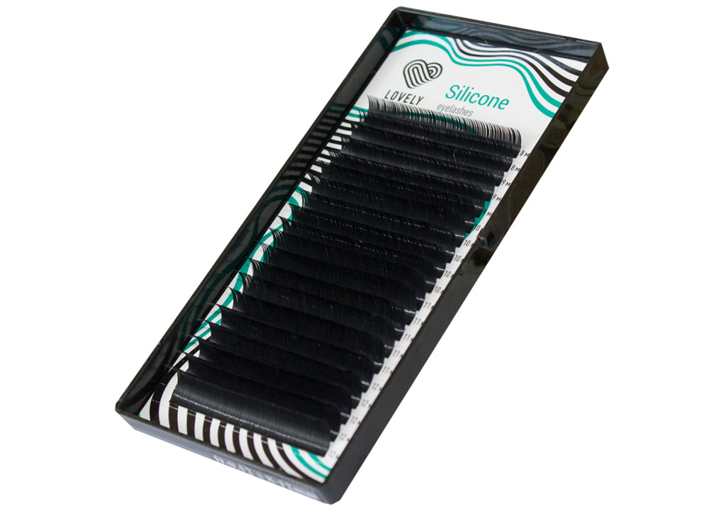 LOVELY Silicone eyelashes D/0.10 x 8mm, 20 rows