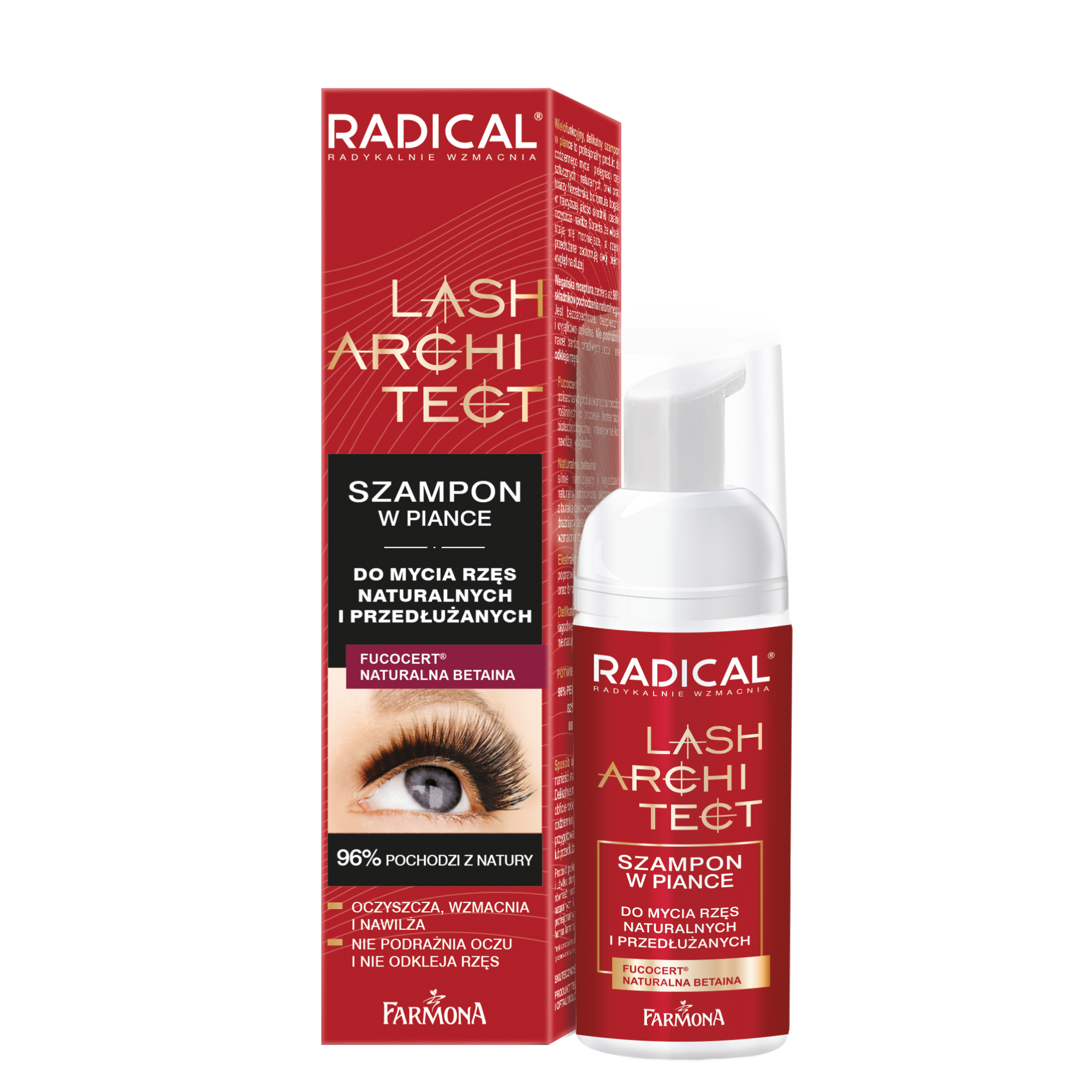 RLA0002 RADICAL LASH ARCHITECT Foam shampoo for natural and extended eyelashes 50ml 5900117978313-2000x2000h