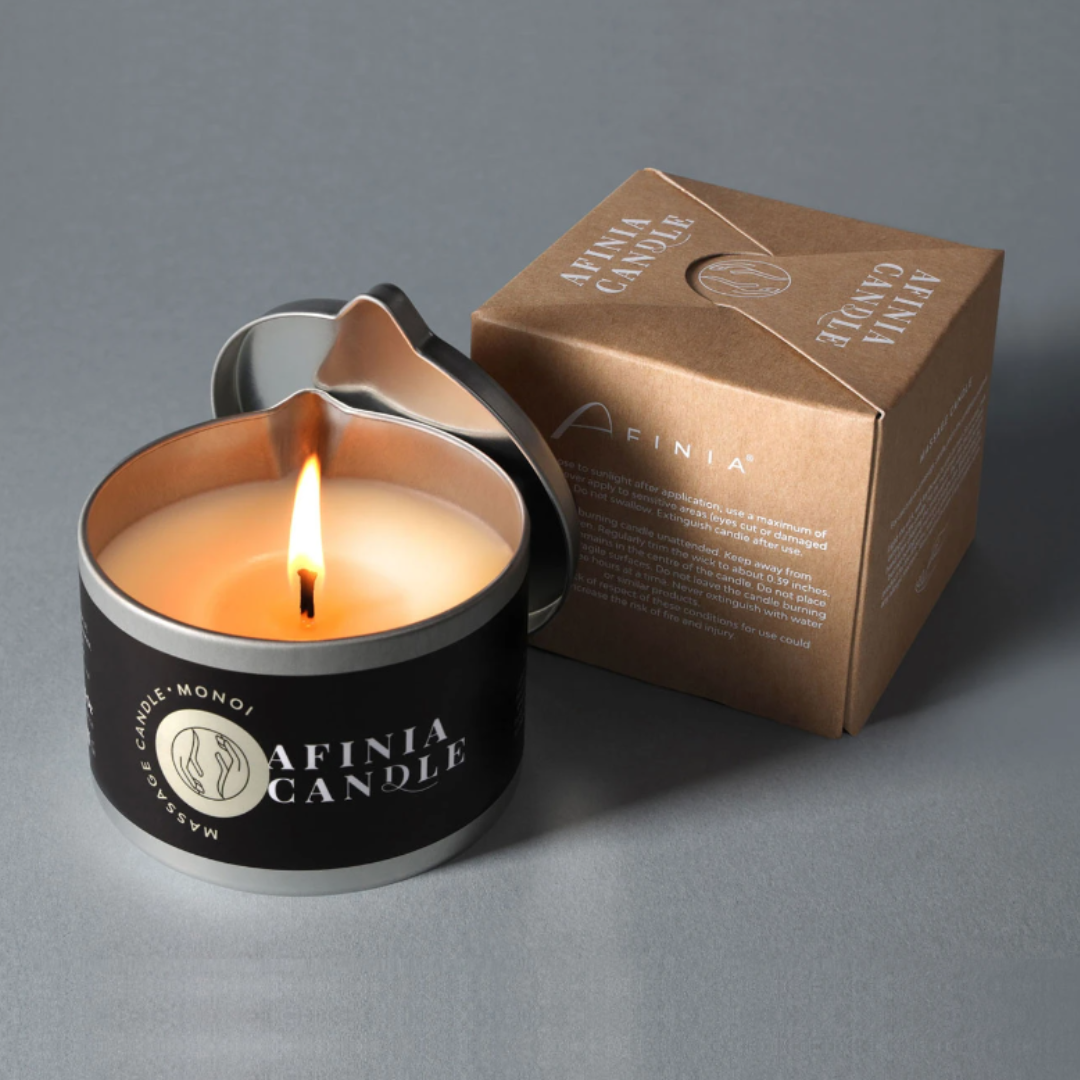 Afinia aromātiskā masāžas svece Monoi 150gr