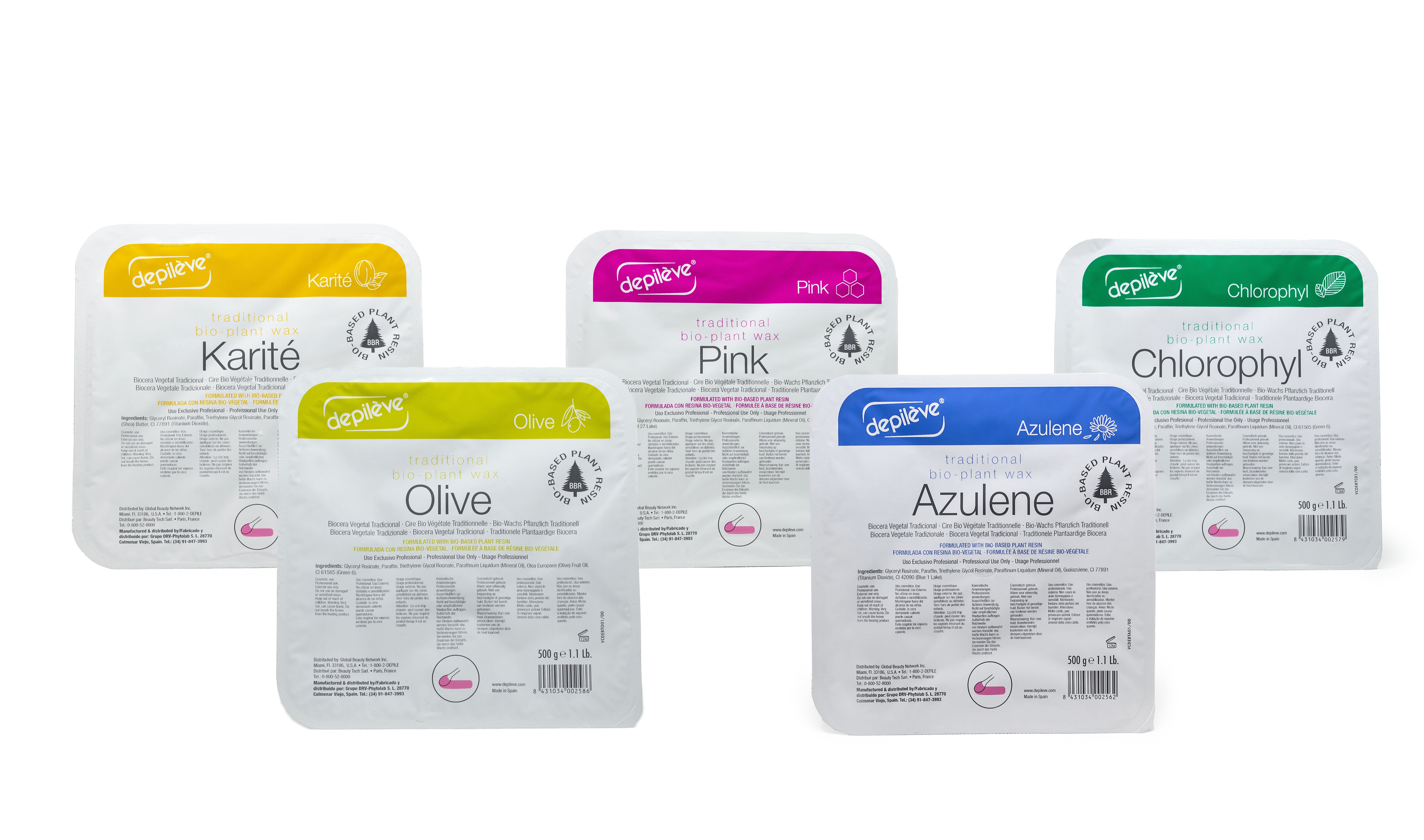 Depileve BIOWAX KARITE (SHEA BUTTER) в контейнере 2x500 мл