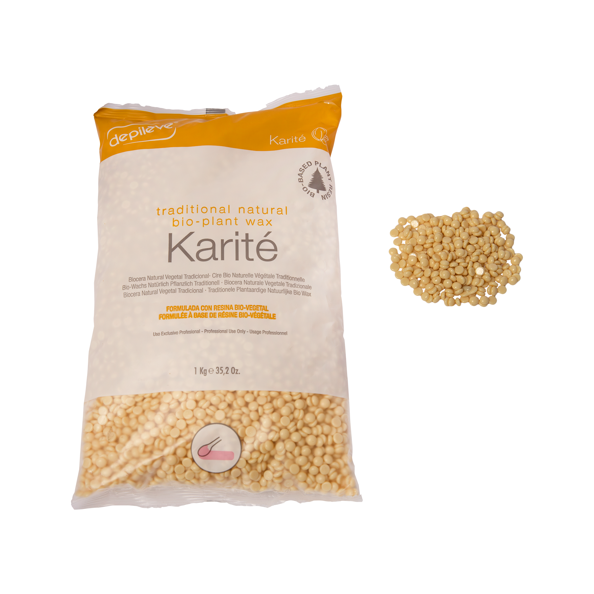 Depileve BIO ПЧЕЛИНЫЙ ВОСК KARITE (МАСЛО ШИ) гранулы 1 кг