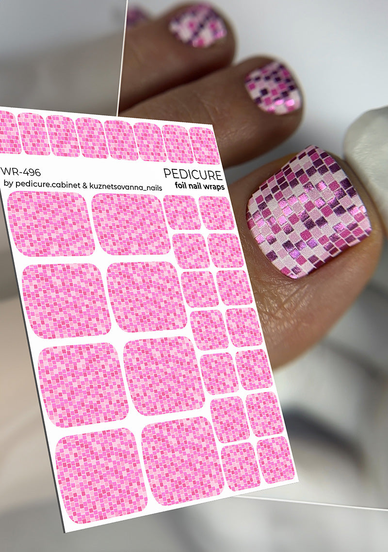 Pedicure cabinet pedikīra plēve ar krāsainu foliju [WR-496]