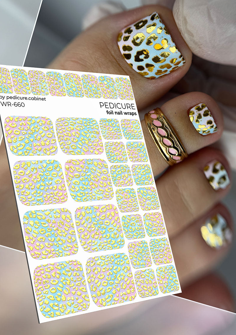 Pedicure cabinet пленка для педикюра с золотой фольгой [WR-660]