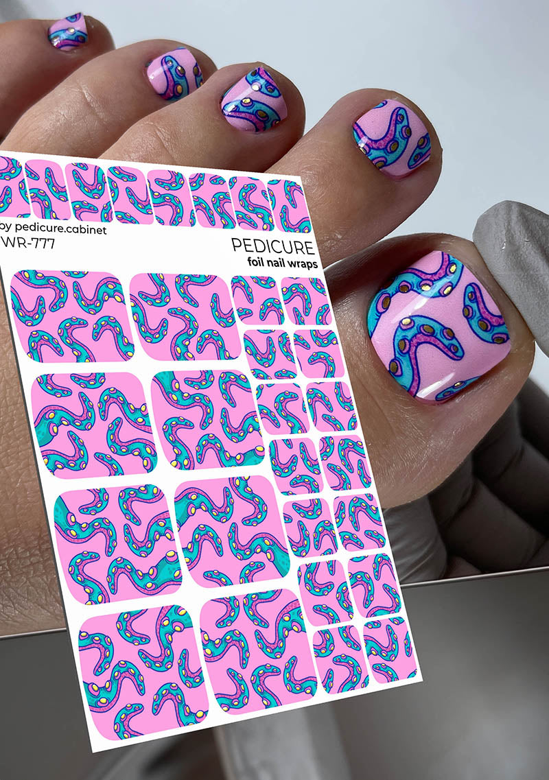 Pedicure cabinet pedikīra plēve ar zelta foliju [WR-777]
