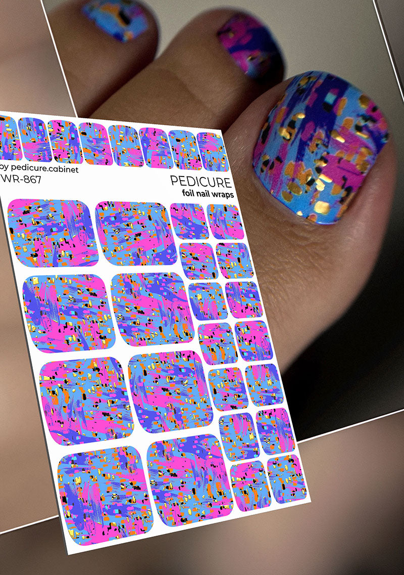 Pedicure cabinet pedikīra plēve ar zelta foliju [WR-867]