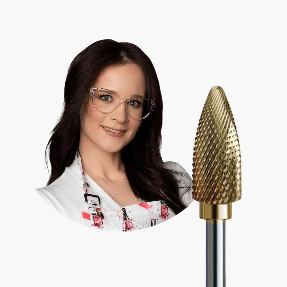 IQ NAILS Cietkausējuma (Karbīda) frēze Gela, Akrila un Gēla lakas noņemšanai Speedy Kukurūza Sarkans 060 [ZRN-275XUF HP.060]