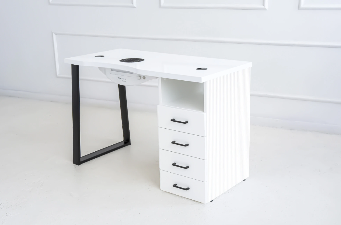 Afinia Manikīra galds Prime Black ar iebūvētu putekļu savācēju NDC 2000