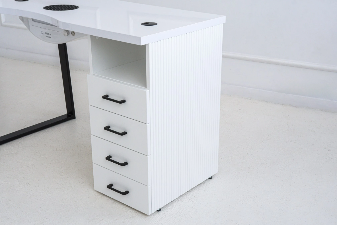 Afinia Manikīra galds Prime Black ar iebūvētu putekļu savācēju NDC 2000