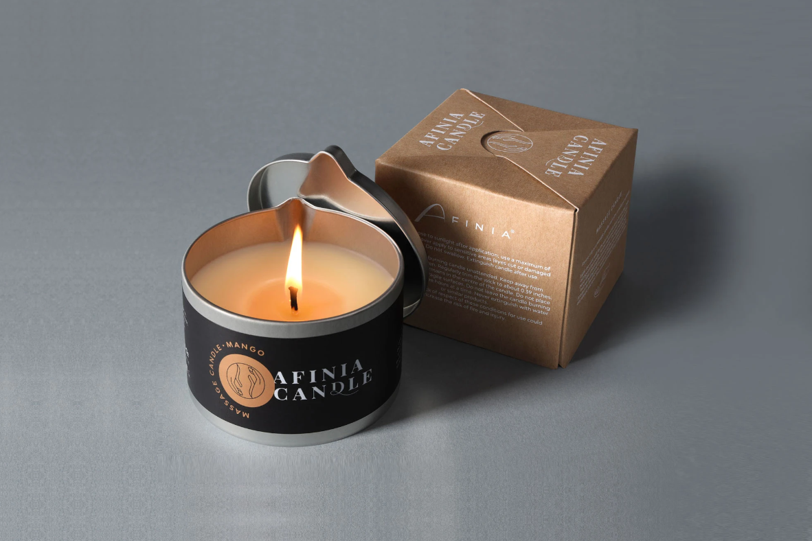 Afinia aromātiskā masāžas svece Mango 150gr