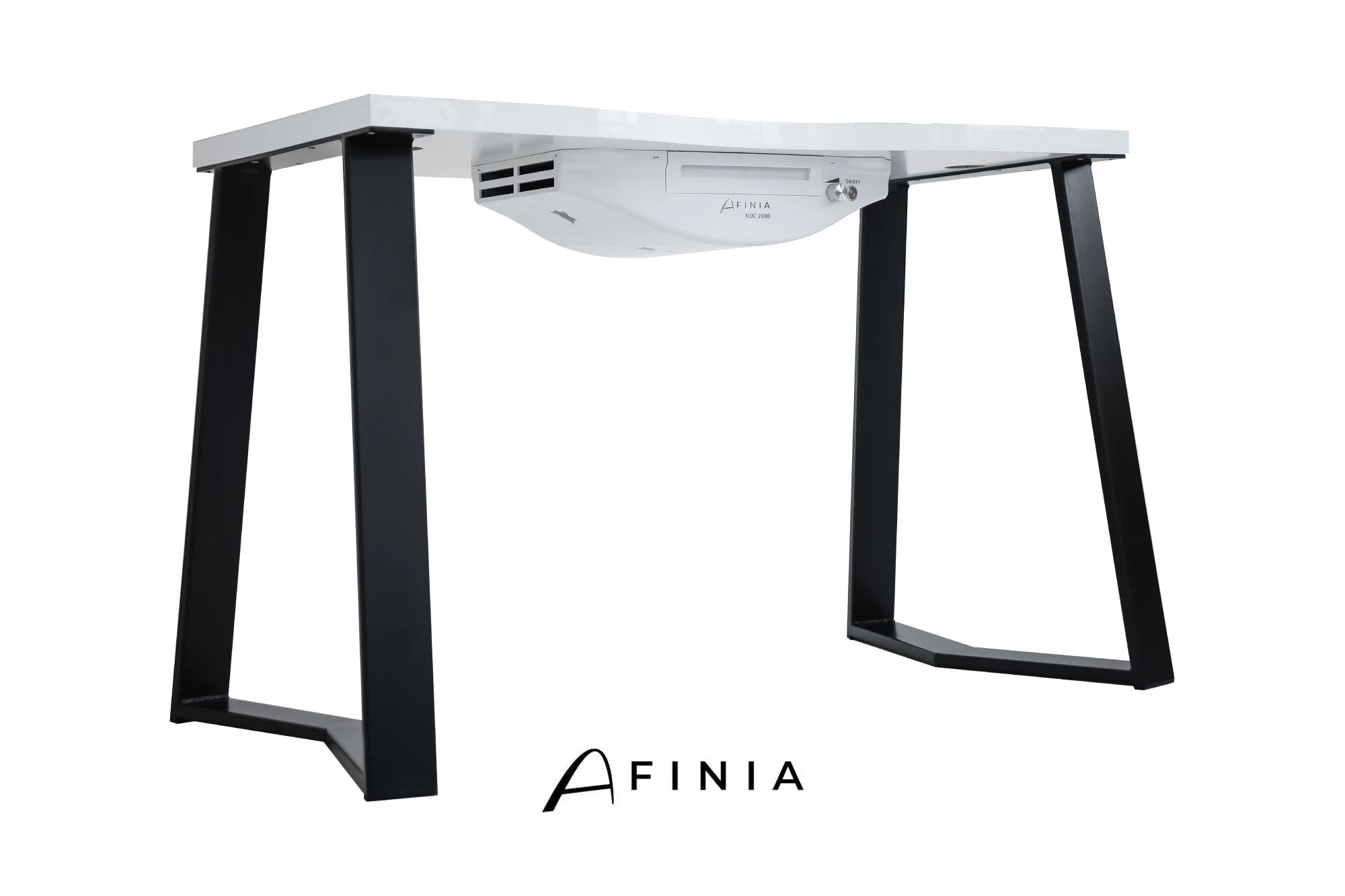 Afinia Manicure table Art Deco W Black with built-in dust collector NDC 2000