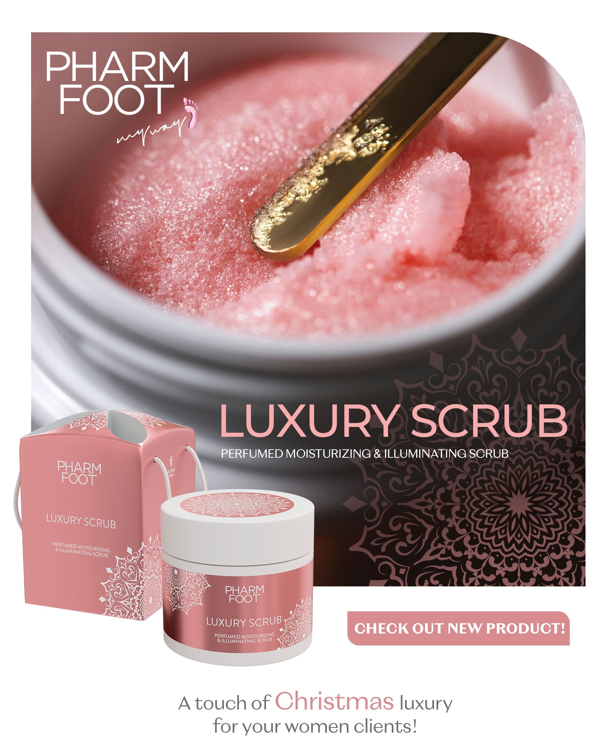 PHARM FOOT moisturizing & illuminating scrub LUXURY SCRUB, 200g