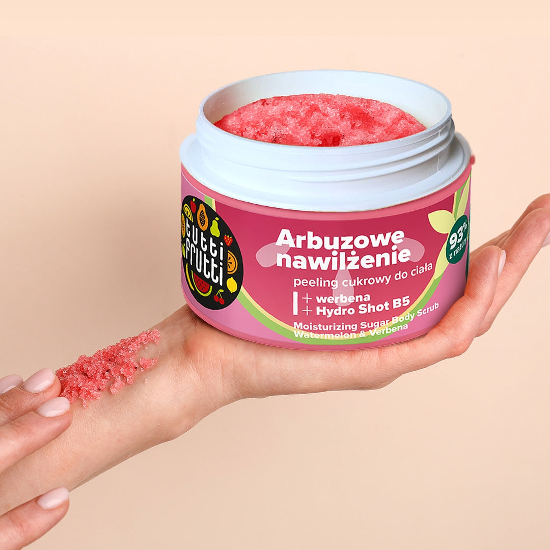 Farmona TUTTI FRUTTI Mitrinošs cukura skrubis Arbūzu un vērbenu 300g