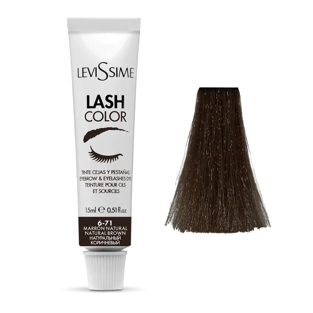 Levissime Краска для бровей и ресниц NATURAL BROWN, 15 мл [5506]