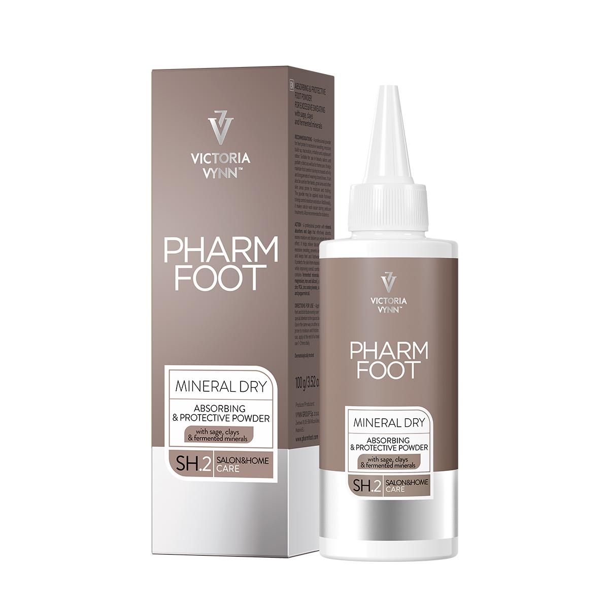 PHARM FOOT Atjaunojoša izsmidzināma maska pēdām, MINERAL DRY, 100ml