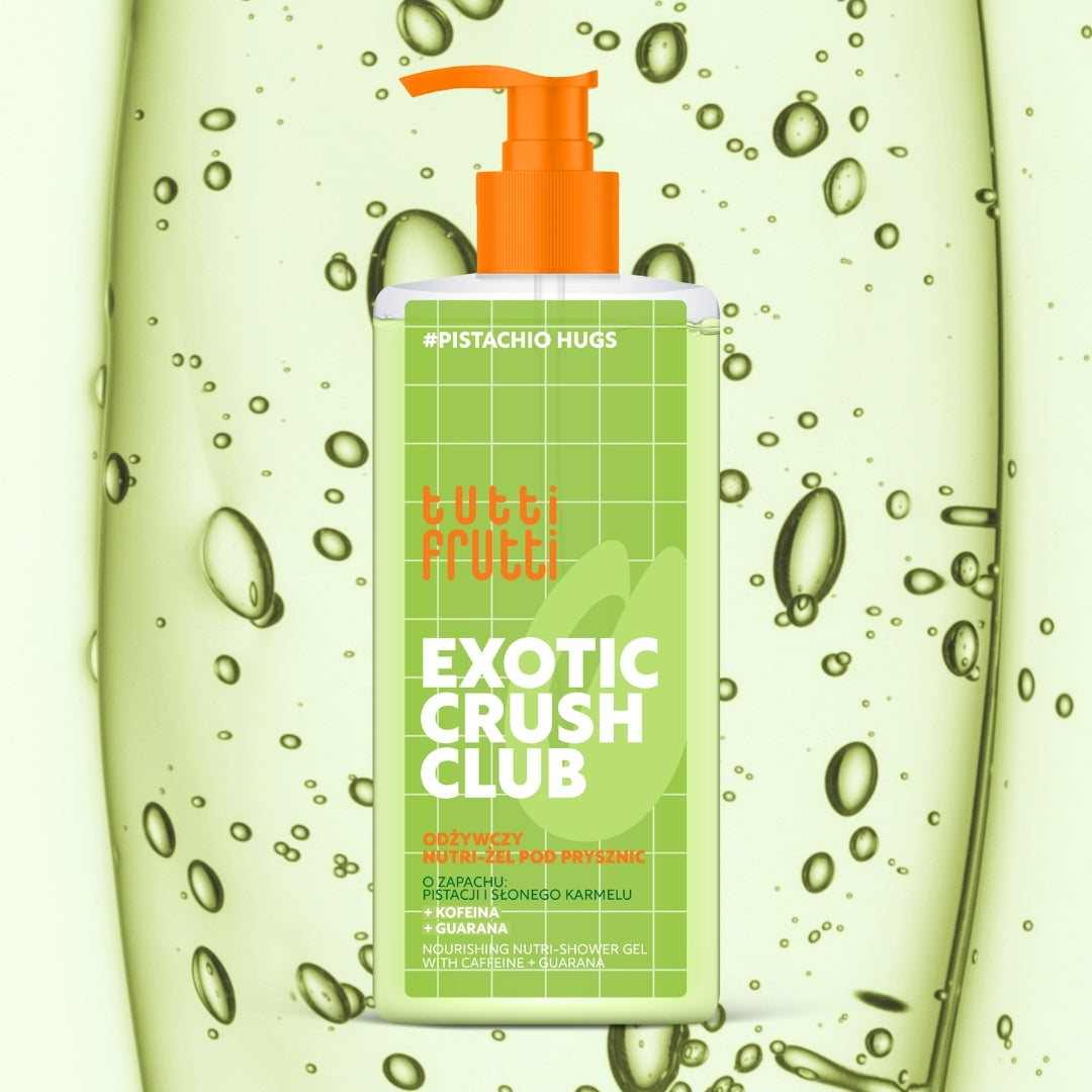 Farmona TUTTI FRUTTI PistachioHugs barojošs dušas gēls ar kofeīnu un guarānu 400ml