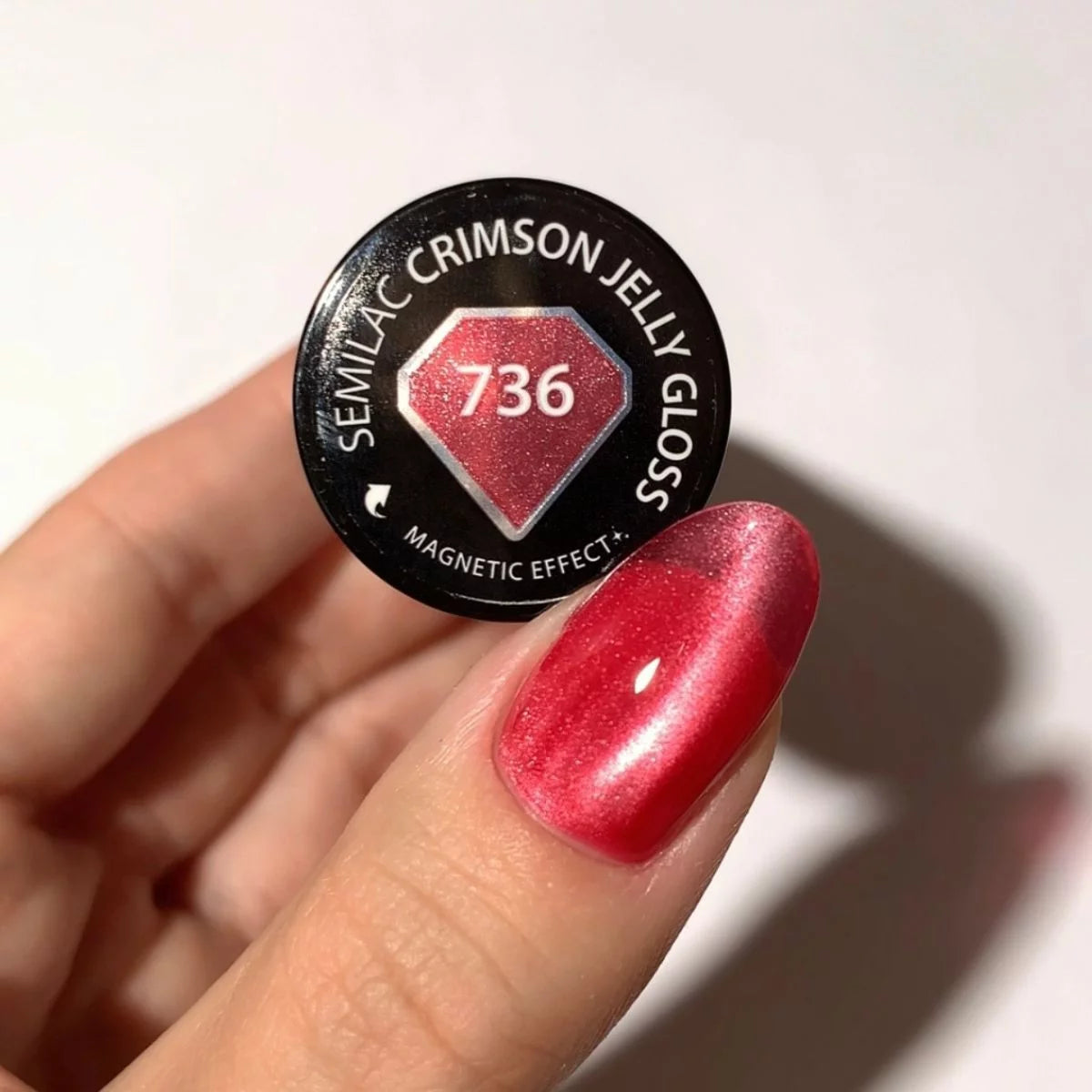 736 Semilac UV Gel Polish Crimson Jelly Gloss 7 ml