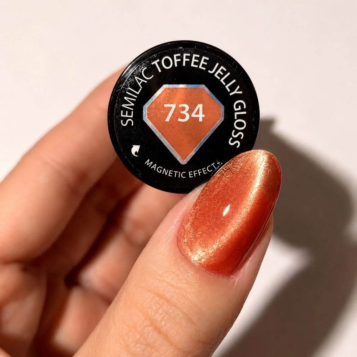 734 Semilac UV Gel Polish Toffee Jelly Gloss 7 ml