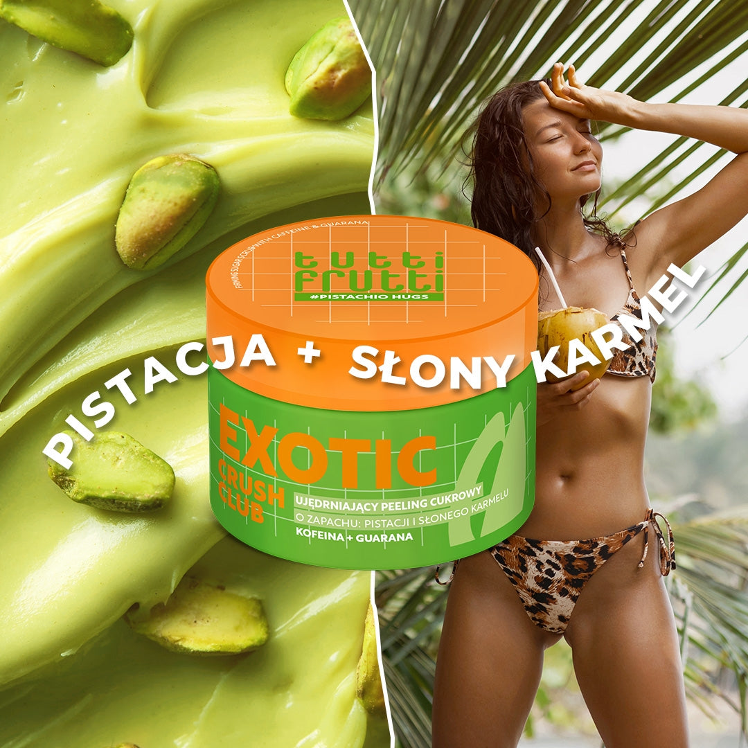 Farmona TUTTI FRUTTI PistachioHugs Firming Sugar Body Scrub with Caffeine and Guarana 300 gr