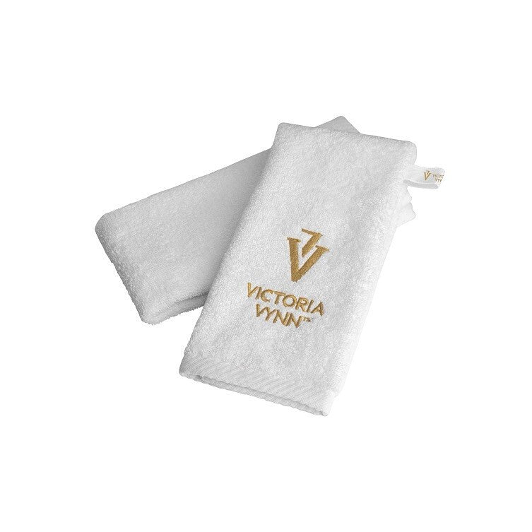 white-towel-with-gold-logo